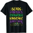 thumbnail image 1 of Beads Parades Crawfish Kingcake Jester Mardi Gras Carnival T-Shirt, 1 of 3