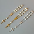 thumbnail image 1 of Beads Pearl Cross Full Moon Blessing Bracelet Fashion Jewelry, 1 of 2