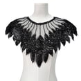 thumbnail image 1 of Beads Sequins Embroidered Lace Collar Front Panel Fashion Embellishment for Craft Collar Front Decoration, 1 of 9