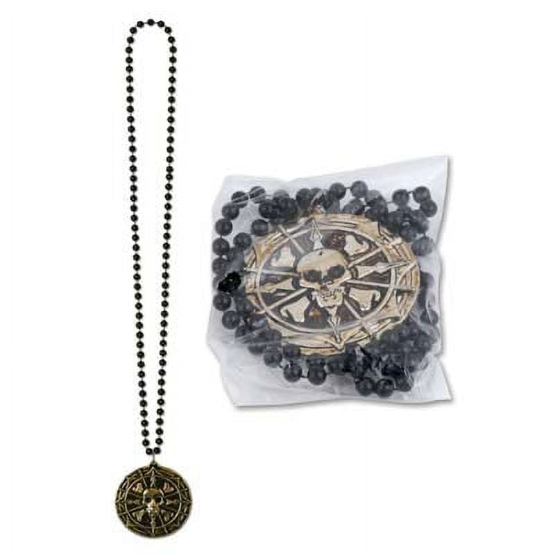 Beads with Pirate Coin Medallion