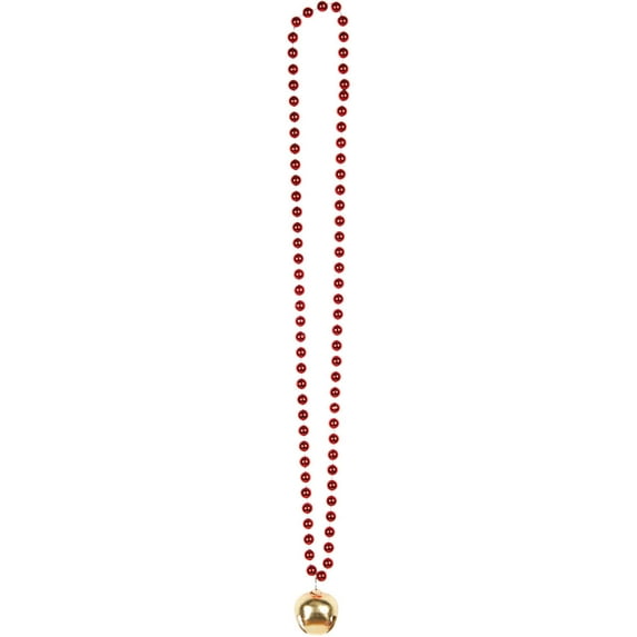 Beads with Jingle Bell Adult Christmas Accessory