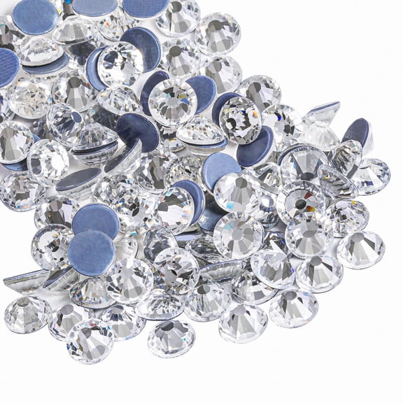 Beadsland 288pcs Hotfix Rhinestones for Crafts Clear, SS30, 6.3-6.5mm