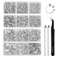 thumbnail image 1 of Beadsland Flatback Rhinestones with Wax Pencil and Tweezer Kit (8300 Piece), 1 of 5