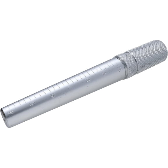 The Beadsmith Aluminum Ring Stick - 6 (152mm)  Gauge Sizer with Textured Handle  Grooved & Marked U.S. Standard Sizes: 4-10  Tool for Enlarging, Forming and Shaping Rings