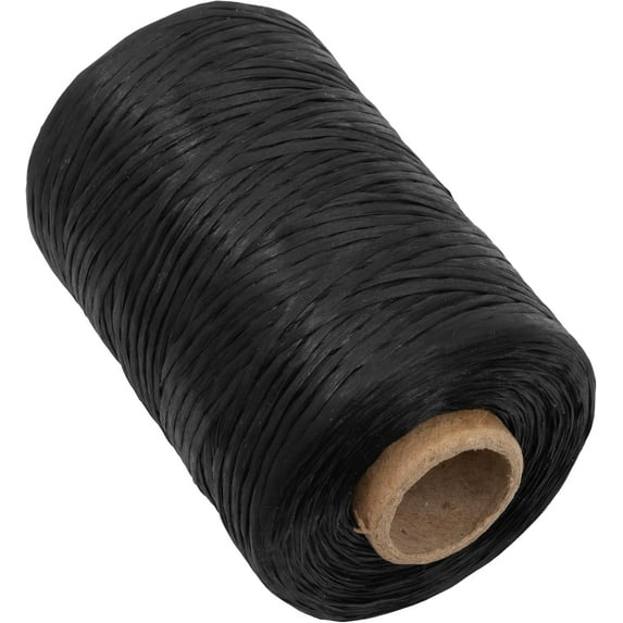 The Beadsmith Artificial Sinew – Waxed Polyester Cord, Black Color, 5-Ply, 8 oz, 273 yds / 820 ft