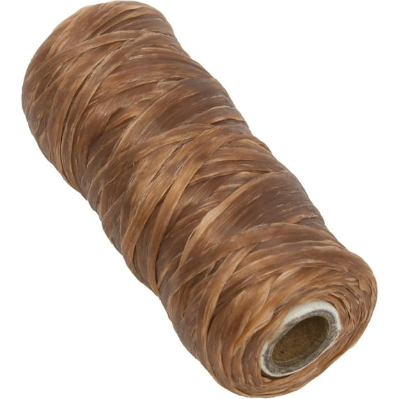 The Beadsmith Artificial Sinew – Waxed Polyester Cord, Medium Brown, 5-Ply, 1 oz, 33 yds / 98 ft