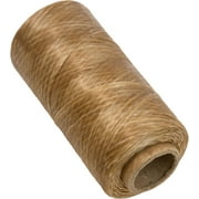 The Beadsmith Artificial Sinew   Waxed Polyester Cord, Natural Color, 5-Ply, 4 oz, 131 yds / 394 ft