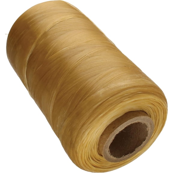 The Beadsmith Artificial Sinew – Waxed Polyester Cord, Natural Color, 5-Ply, 8 oz, 273 yds / 820 ft