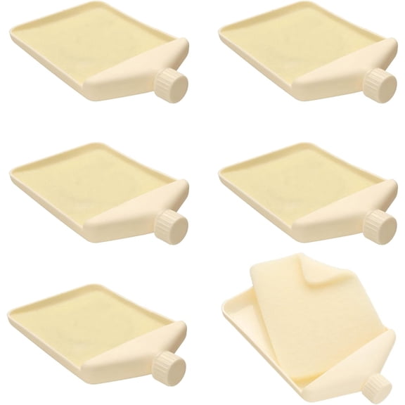 The Beadsmith Bead Funnel Trays - Basic Elements – Includes Removable Bead Mat Insert & Twist Cap –Contain, Fill & Pour Beads, Sand, Confetti & Tiny Parts for Arts and Crafts – 6 Piece Set