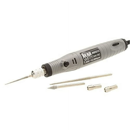 The Beadsmith Electrical Bead Reamer – 3 Interchangeable Diamond Coated Tips – 24 Volt DC – Variable Speed Control – Tools for Opening & Enlarging Holes & Softening & Smoothing Rough Edges