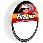 The Beadsmith Fireline by Berkley - Micro-Fused Braided Thread - 10lb. Test, 008"/.20mm Diameter, 50 Yard Spool, Smoke Grey - Super Strong Stringing Material for Jewelry Making and Bead Weaving
