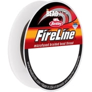 The Beadsmith Fireline by Berkley - Micro-Fused Braided Thread - 6lb. Test, .006"/.15mm Diameter, 15 Yard Spool, Smoke Grey - Super Strong Stringing Material for Jewelry Making and Bead Weaving