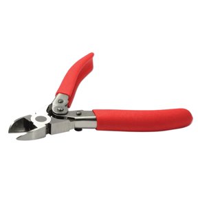 The Beadsmith Heavy Duty Cutter 6.5 inches (165mm) Hardened Steel Blades Red Comfort Grip Handle with Safety Lock Tool for Jewelry Making, Electronics and Micro Mechanics