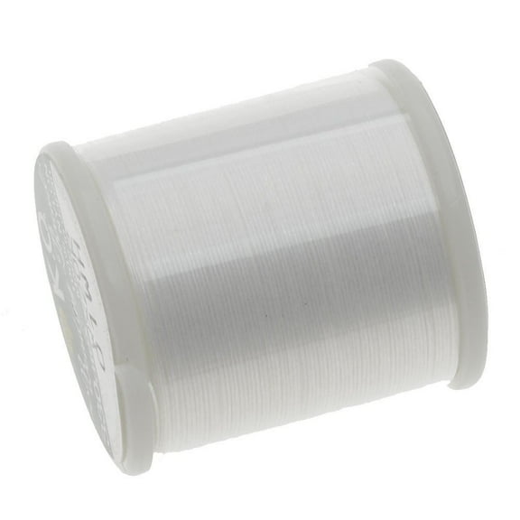 The Beadsmith KO Nylon Beading Thread, White Color, Japanese Pre-Waxed 100% Nylon, 330TEX, Tangle Resistant Knotting Cords, 50m /55 yds Spool, Use for Seed Bead Projects, Loom Work & Bead Weaving