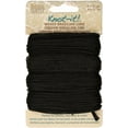 thumbnail image 1 of The Beadsmith Knot It Waxed Polyester Cord – 4 Black Cords – 0.7mm Diameter – 15 Yards Each – Make Jewelry, Macrame, Friendship Bracelets and DIY Crafts, 1 of 7