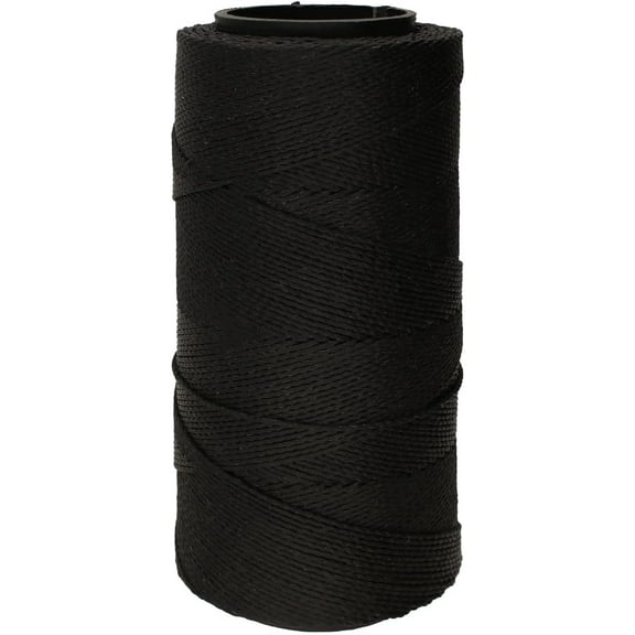 The Beadsmith Knot It Waxed Polyester Cord – Black Color – 0.7mm Diameter – Light Wax, 144 Meters (472 Feet) Per Spool – Make Jewelry, Macrame, Friendship Bracelets and DIY Crafts