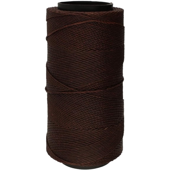 The Beadsmith Knot It Waxed Polyester Cord – Cedar Brown Color – 0.7mm Diameter – Light Wax, 144 Meters (472 Feet) Per Spool – Make Jewelry, Macrame, Friendship Bracelets and DIY Crafts