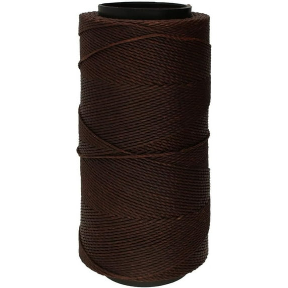 The Beadsmith Knot It Waxed Polyester Cord – Cedar Brown Color – 0.7mm Diameter – Light Wax, 144 Meters (472 Feet) Per Spool – Make Jewelry, Macrame, Friendship Bracelets and DIY Crafts