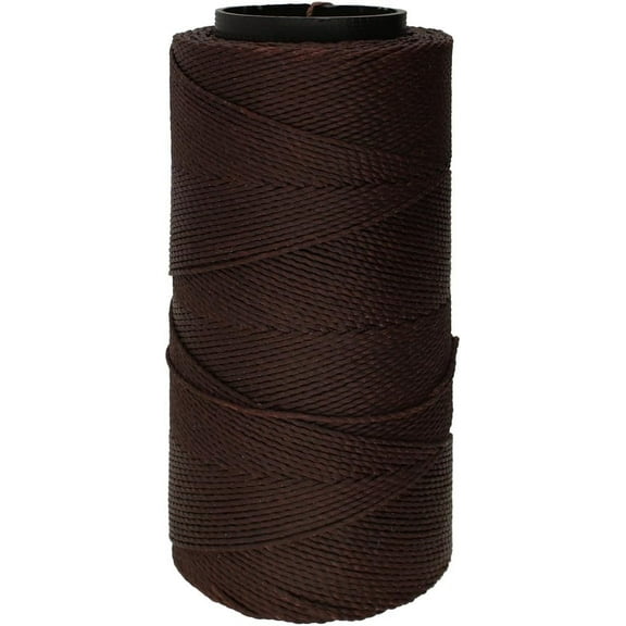 The Beadsmith Knot It Waxed Polyester Cord – Chocolate Color – 0.7mm Diameter – Light Wax, 144 Meters (472 Feet) Per Spool – Make Jewelry, Macrame, Friendship Bracelets and DIY Crafts