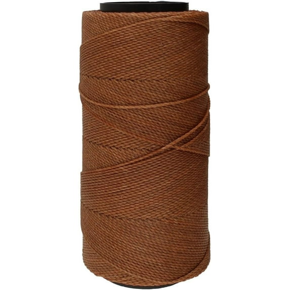 The Beadsmith Knot It Waxed Polyester Cord – Cinnamon Color – 0.7mm Diameter – Light Wax, 144 Meters (472 Feet) Per Spool – Make Jewelry, Macrame, Friendship Bracelets and DIY Crafts
