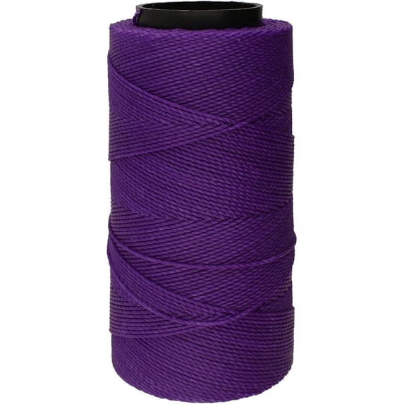 The Beadsmith Knot It Waxed Polyester Cord – Neon Purple Color – 0.7mm Diameter – Light Wax, 144 Meters (472 Feet) Per Spool – Make Jewelry, Macrame, Friendship Bracelets and DIY Crafts