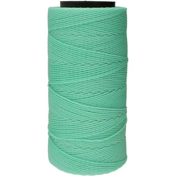 The Beadsmith Knot It Waxed Polyester Cord – Seafoam Color – 0.7mm Diameter – Light Wax, 144 Meters (472 Feet) Per Spool – Make Jewelry, Macrame, Friendship Bracelets and DIY Crafts