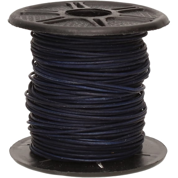 The Beadsmith Leather Cord - Dyed Antique Pacific - .5mm Spool - 25 Yards/22.86 Meters - Indian Leather Thong Ideal for Braiding, Beading, Necklaces, Fine Lacing, Hair Accessories &DIY JewelryMaking