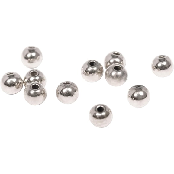 The Beadsmith Memory Wire End Caps – Round, Half Drilled Bead – 3mm, 144 Pieces Per Bag, Silver Plated – End Cap for Making Memory Wire Jewelry, Bracelets, Rings and Necklaces