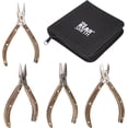 thumbnail image 1 of The Beadsmith Natural Elements Pliers Set - 4-Piece Kit: Chain Nose, Round Nose, Flat Nose, Side Cutter and Canvas Carrying Case – Natural Wooden Handles - Tools for Jewelry Making, 1 of 9