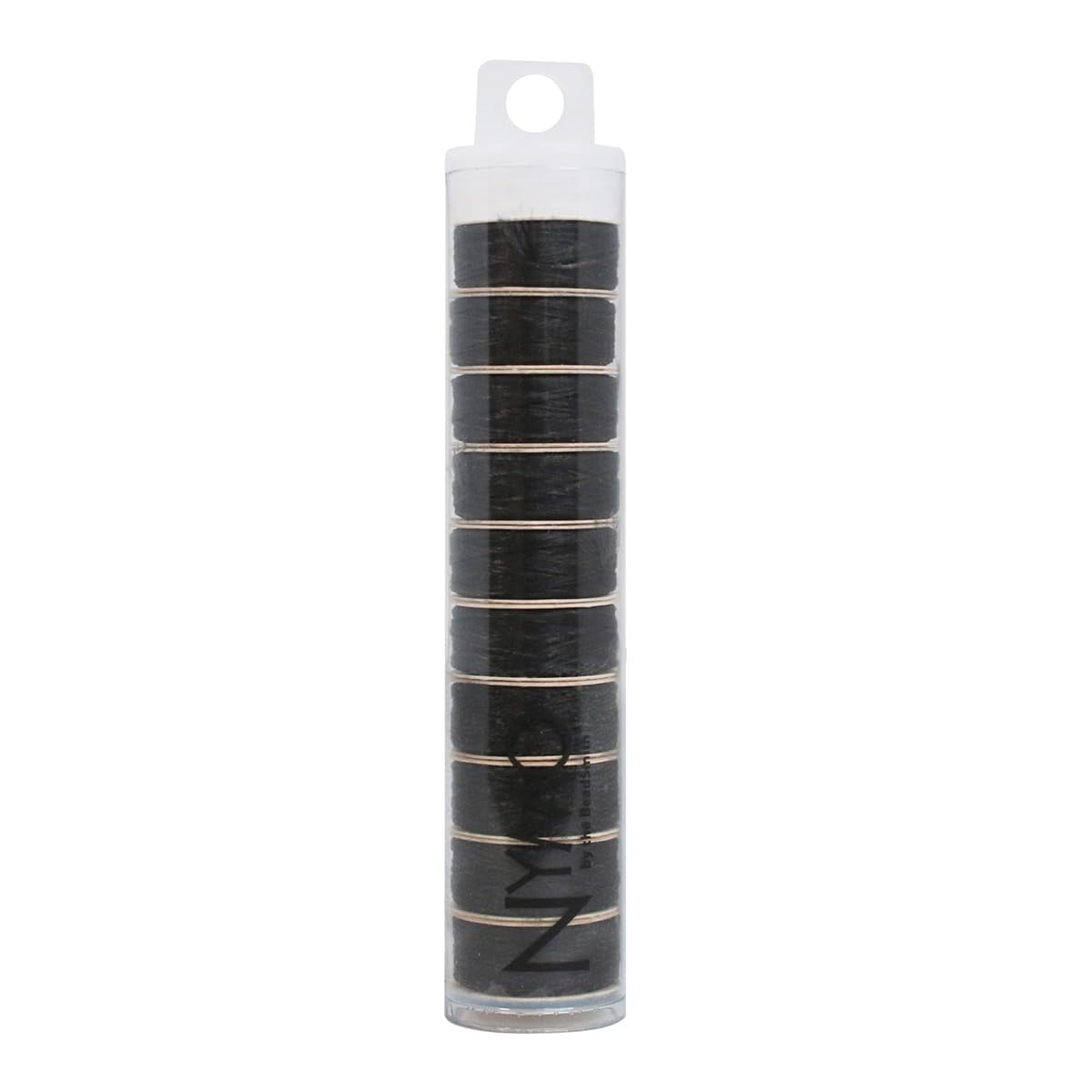 The Beadsmith Nymo Thread – 10-Pack Black Color – Size 0, .15mm Diameter, 115 Yard/105 Meter Spool – Made of Nylon – Bead Embroidery & Weaving, Off Loom & Loom Work and DIY Craft Projects