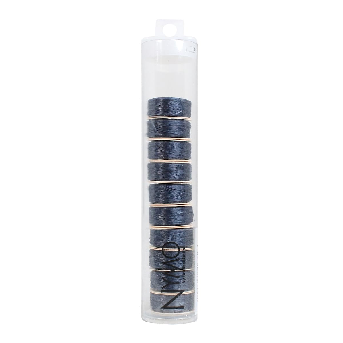 The Beadsmith Nymo Thread – 10-Pack Blue Color – Size B, .20mm Diameter, 72 Yard/66 Meter Spool – Made of Nylon – Bead Embroidery & Weaving, Off Loom & Loom Work and DIY Craft Projects