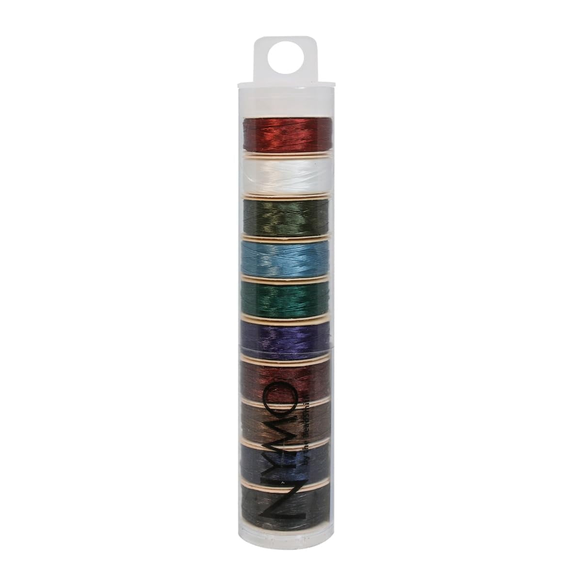 Mix Thread Spool The Beadsmith Nymo Thread – 10-Pack Color Assortment Mix – Size D ...