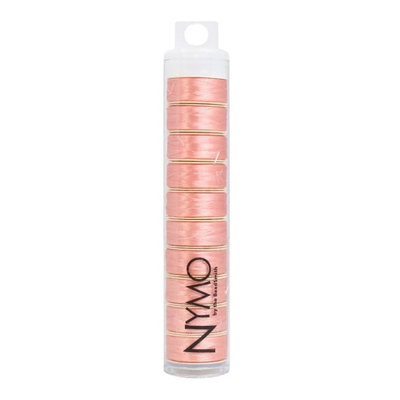 The Beadsmith Nymo Thread – 10-Pack Pink Color – Size B, .20mm Diameter, 72 Yard/66 Meter Spool – Made of Nylon – Bead Embroidery & Weaving, Off Loom & Loom Work and DIY Craft Projects
