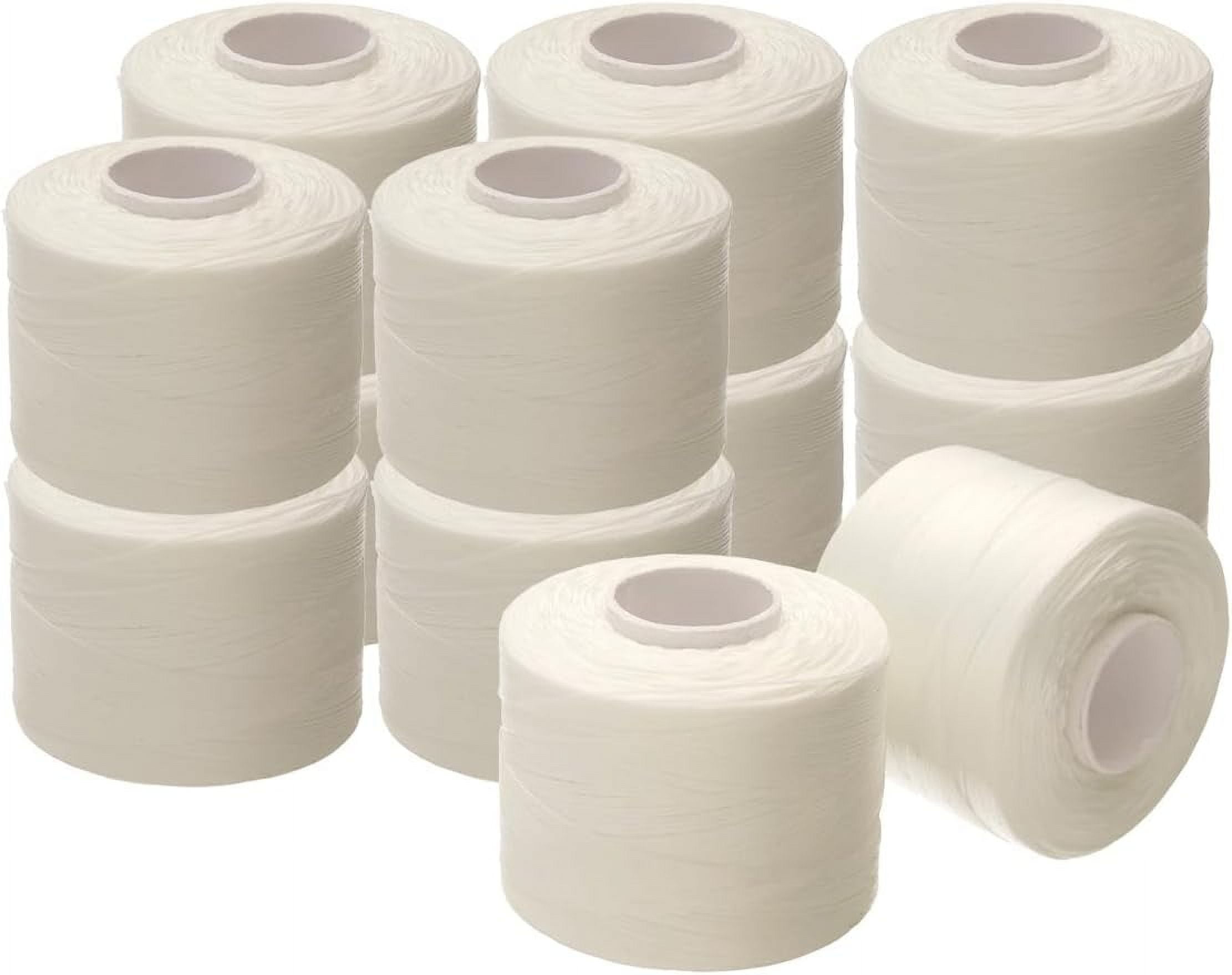 The Beadsmith Nymo Thread – 12-Pack White Color – Size B, .20mm Diameter, 350 Yard/320 Meter Large Spool – Made of Nylon – Bead Embroidery & Weaving, Off Loom & Loom Work and DIY Craft Projects