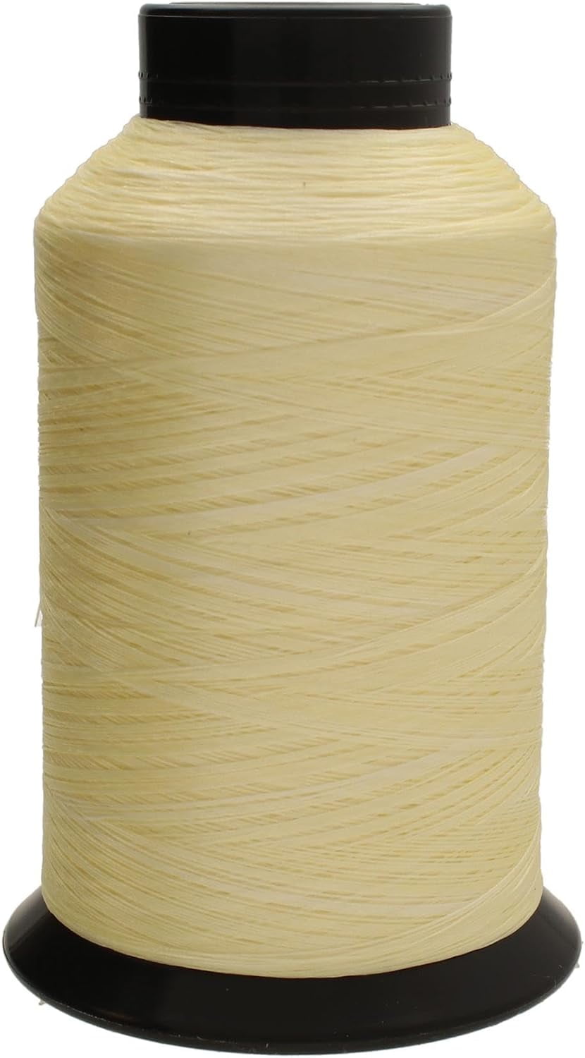 The Beadsmith Nymo Thread – Cream Color – Size D, .30mm Diameter, 3oz Cone, 1584 Yards/1448 Meters – Made of Nylon – Bead Embroidery & Weaving, Off Loom & Loom Work and DIY Craft Projects
