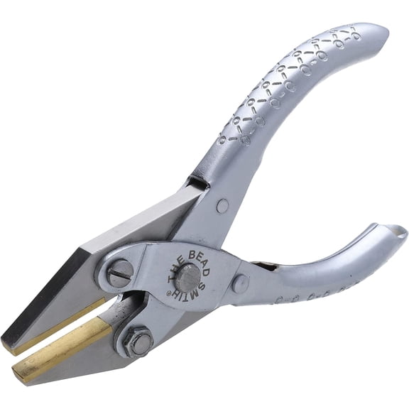 The Beadsmith Flat Nose Parallel Pliers - 4.92 inches (125mm), Steel Tool for Jewelry Making, No Spring
