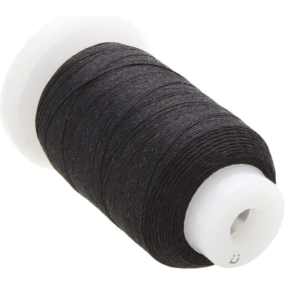 The Beadsmith Pure Silk Cord – Black, Size D (0.305 mm), 260 Yards (780 ft), 1/2 oz Spool