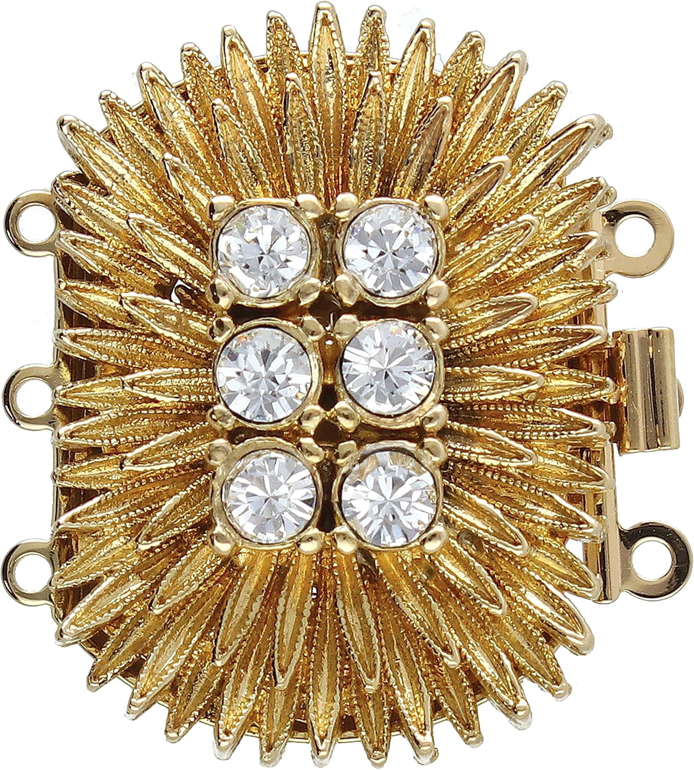 The Beadsmith Push Pull Slide Clasp - Elegant Elements – Gold Color – 1 ...