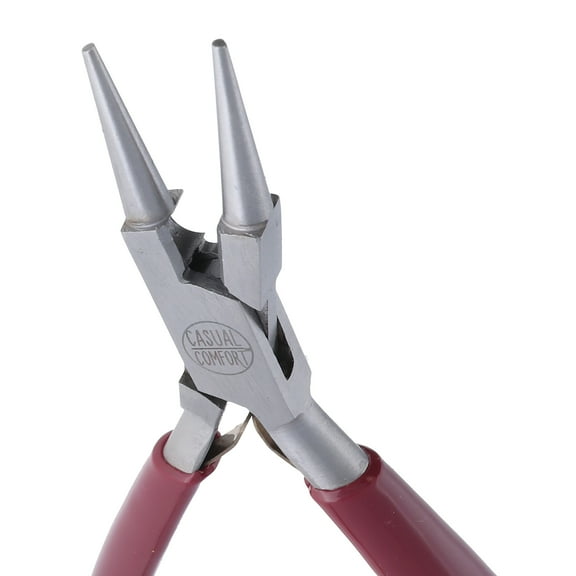 The Beadsmith Rosary Pliers – 6” Jewelry-Making Tool w/ Polished Steel Head, PVC Grip, & Springs