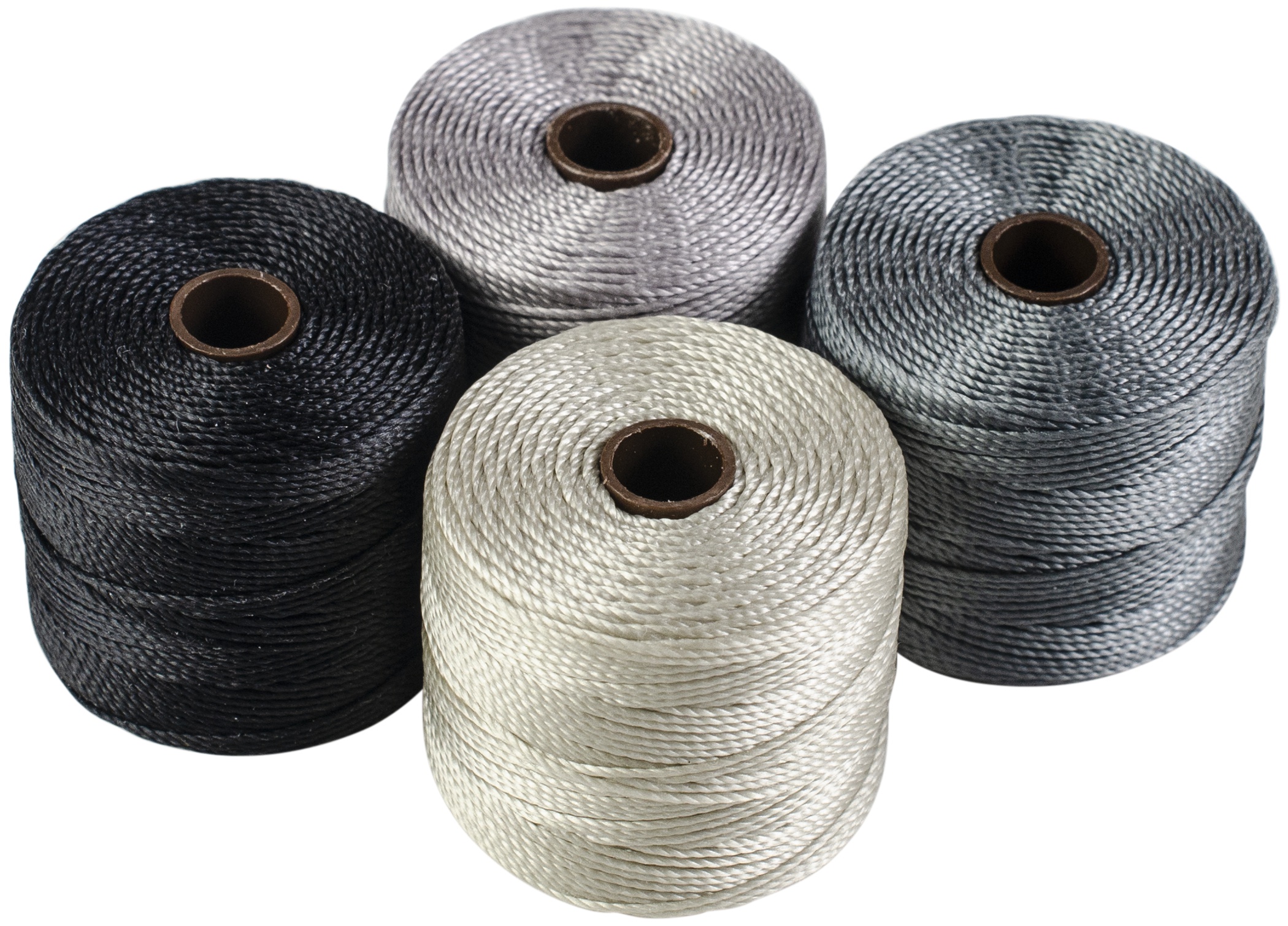 Beadsmith SLon Bead Cord TEX210 4/PkgCool Neutrals