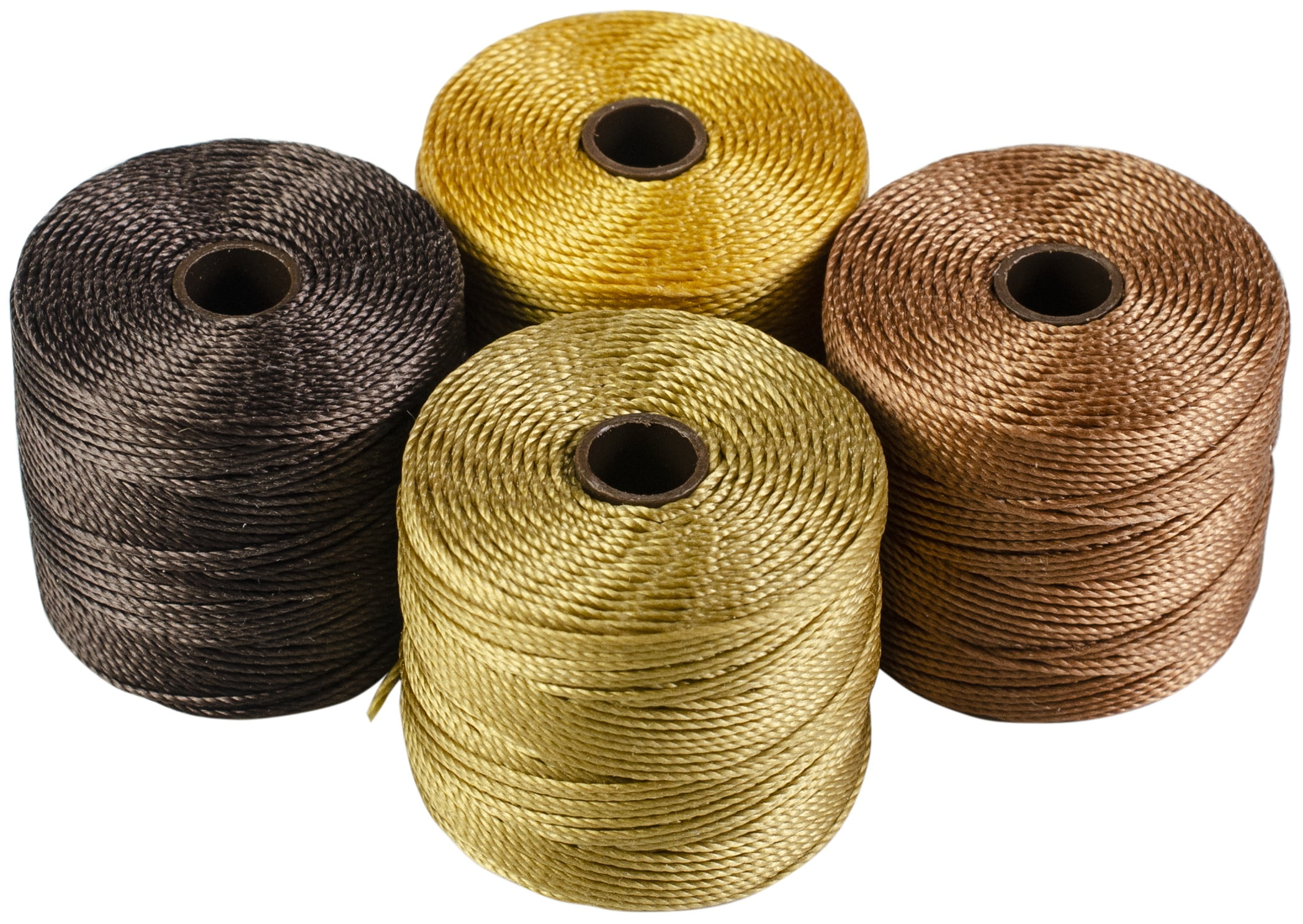 Beadsmith SLon Bead Cord TEX210 4/PkgWheatberry