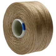 The Beadsmith S-Lon Beadworking Thread – Ash Color – Size AA, .09mm, Tex35, 75 Yard (68.58 Meter) Spools – Used for Peyote Stitch, Loom Warping, Off-Loom Netting & Other Beadwork