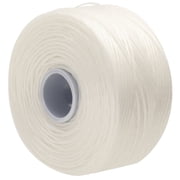 The Beadsmith S-Lon Beadworking Thread – White Color – Size AA, .09mm, Tex35, 75 Yard (68.58 Meter) Spools – Used for Peyote Stitch, Loom Warping, Off-Loom Netting & Other Beadwork