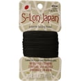 thumbnail image 1 of The Beadsmith S-Lon Japan – Medium Polyester Thread – Black Color, .3mm Diameter, 22 Yards per Card – Needle-Free Stringing, Easy to Thread Beads – Ideal for Knotted Jewelry, Pearls and DIY Crafts, 1 of 6