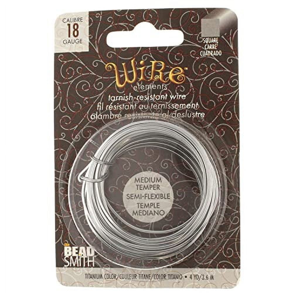 The Beadsmith Square Craft Wire - Wire Elements - Medium Temper - 18 ...