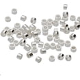 thumbnail image 1 of The Beadsmith Tube Crimp Beads, 2 x 1.5mm, 100 Pieces, Silver Color, Uniform Cylindrical Shape, No Sharp Edges, Designed to Secure The Ends of Jewelry Stringing Wires and Cables, 1 of 7