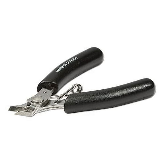The Beadsmith Ultra Flush Cutter, 5 inches (127mm) with Steel Blades, Orange Comfort Grip Handle with Return Spring, Tool for Jewelry Making, Electronics or Micro Mechanics