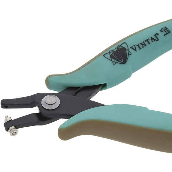 The Beadsmith Vintaj Tools 1.5mm Metal Hole Punch Pliers with Gauge Guard Create Clean Holes 1.5mm Cold Connection 22 Gauge Sheet Metal or Thinner Not Intended for Thicker Metal
