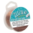 thumbnail image 1 of The Beadsmith Wire Elements Craft Wire - Tarnish Resistant, Soft Temper, Round, Antique Copper Color – 0.32mm, 28 Gauge, 40 Yard Spool – Jewelry Making, Wire Wrapping, Floral, & Other DIY Crafts, 1 of 4