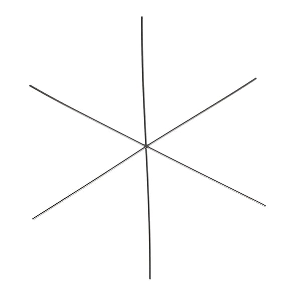 The Beadsmith Wire Snowflake - Wire Forms Ideal for Personalized Creations, 9 Inches, 0.8mm Diameter, 4 Pieces per Pack